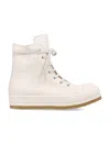 Rick Owens Round Toe High Top Casual Shoes In Multi