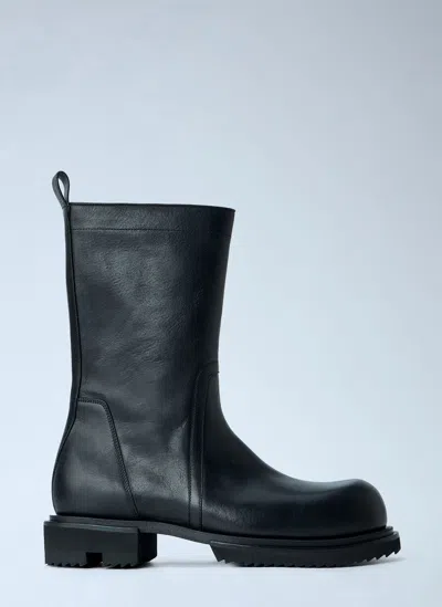 Rick Owens Creeper Elastic Boots In Black