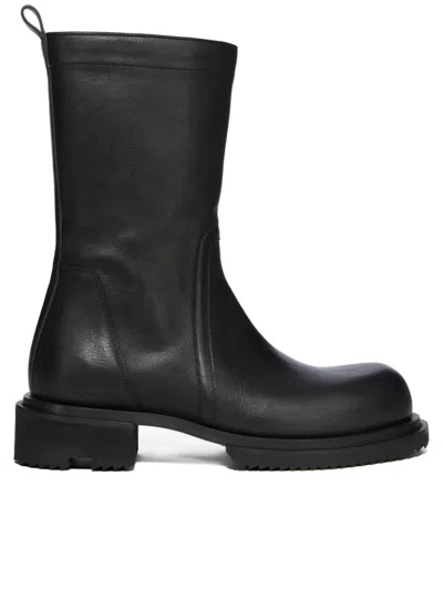 Rick Owens Creeper Gabe Boots In Black