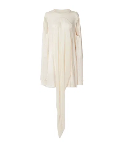 Rick Owens Crepe De Chine Top In White