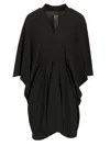 Rick Owens V-neck Short-sleeve T-shirt In Black