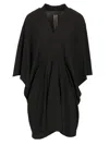 Rick Owens V-neck Short-sleeve T-shirt In Black