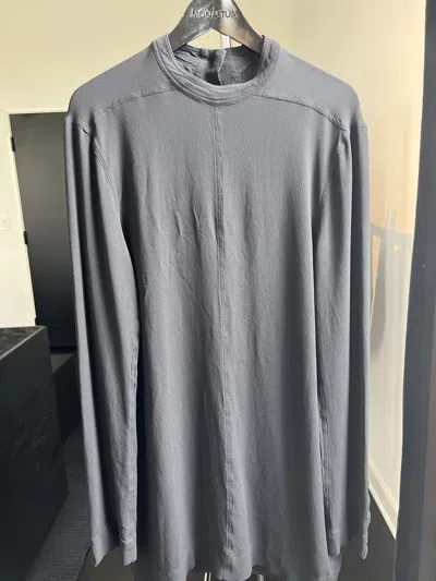 Pre-owned Rick Owens Crepe Shirt In Black