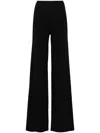 Rick Owens Women Acetate Wide Leg Pants In Black