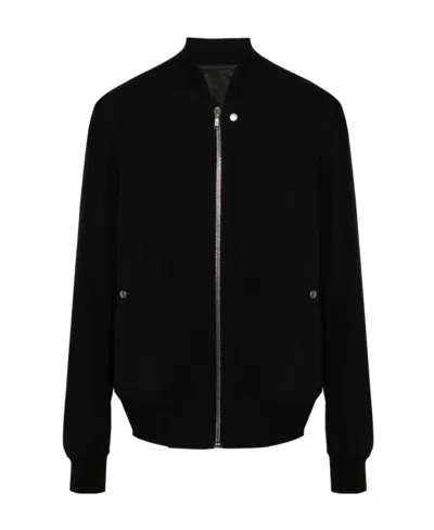 RICK OWENS RICK OWENS LONG SLEEVED ZIPPED BOMBER JACKET