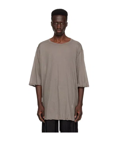 Rick Owens Gray Crewneck T-shirt In 34 Dust
