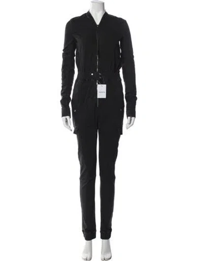 Pre-owned Rick Owens Crew Neck Jumpsuit In Black