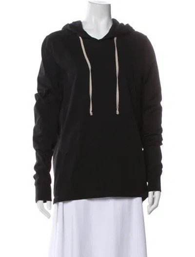 Pre-owned Rick Owens Crew Neck Long Sleeve Hoodie In Black