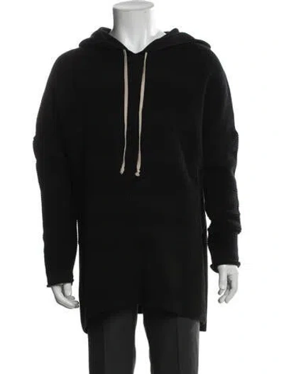 Pre-owned Rick Owens Crew Neck Long Sleeve Hoodie In Black