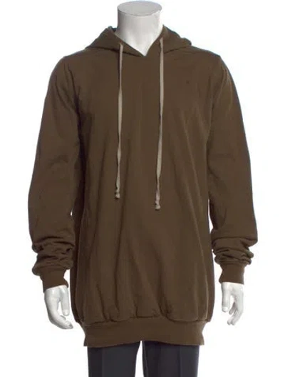 Pre-owned Rick Owens Crew Neck Long Sleeve Hoodie In Brown