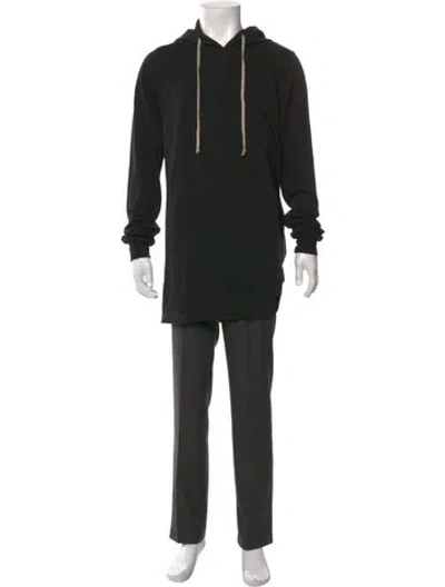 Pre-owned Rick Owens Crew Neck Long Sleeve Hoodie W/ Tags In Black