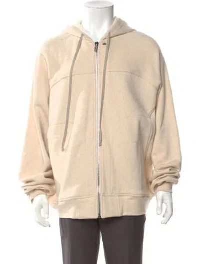 Pre-owned Rick Owens Crew Neck Long Sleeve Hoodie W/ Tags In Neutral