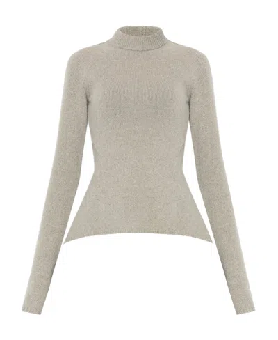 Rick Owens Crew-neck Long-sleeve Jumper In Nude
