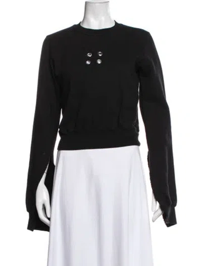 Pre-owned Rick Owens Crew Neck Long Sleeve Sweatshirt In Black