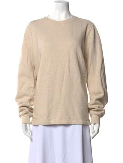 Pre-owned Rick Owens Crew Neck Long Sleeve Sweatshirt In Neutrals