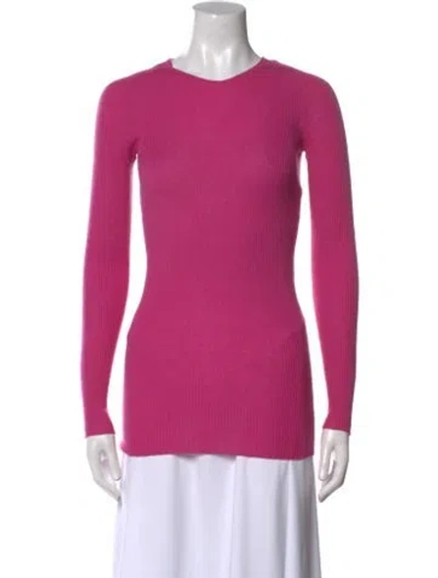 Pre-owned Rick Owens Crew Neck Long Sleeve Top In Pink