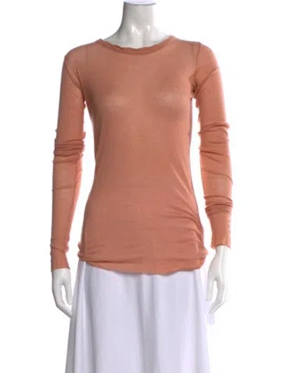 Pre-owned Rick Owens Crew Neck Long Sleeve Top In Pink