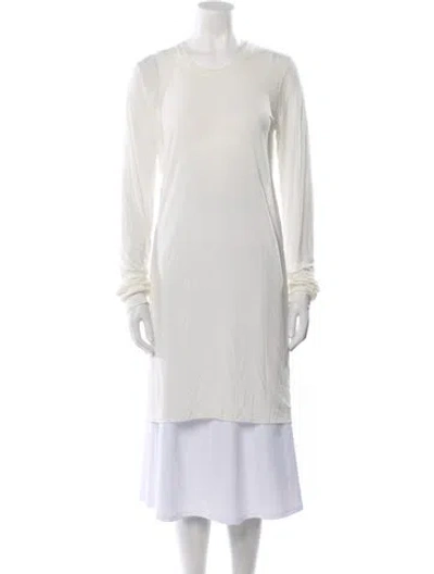 Pre-owned Rick Owens Crew Neck Long Sleeve Tunic In Neutral