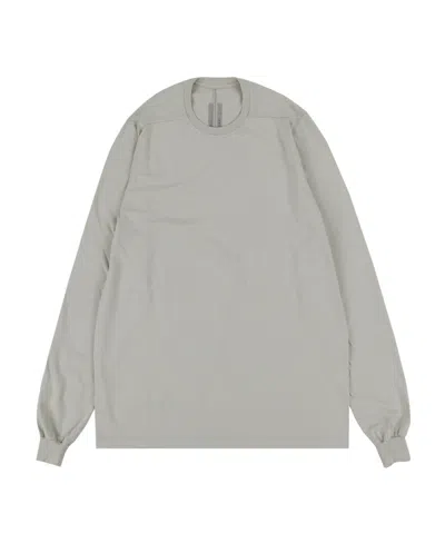 Rick Owens Crew Neck Long-sleeved T-shirt In Gray