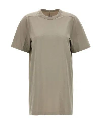 Rick Owens Crew-neck Organic Cotton T-shirt In Nude