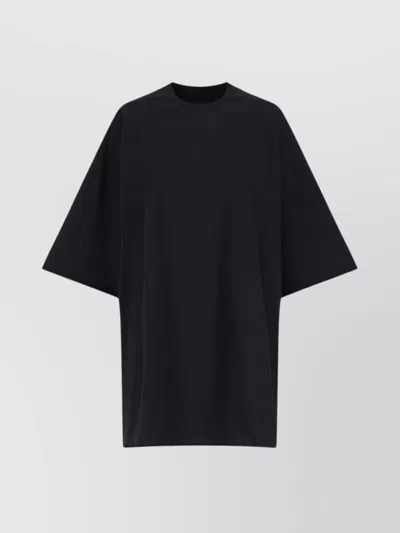 RICK OWENS CREW NECK PLAIN DESIGN RELAXED FIT