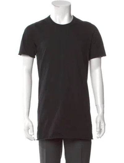 Pre-owned Rick Owens Crew Neck Short Sleeve T-shirt In Black