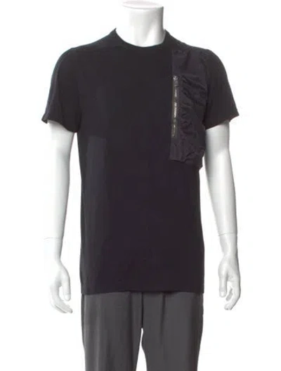 Pre-owned Rick Owens Crew Neck Short Sleeve T-shirt In Black
