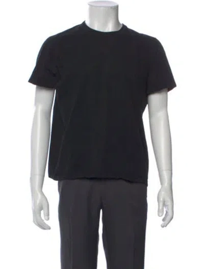 Pre-owned Rick Owens Crew Neck Short Sleeve T-shirt In Black