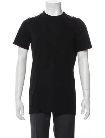 Pre-owned Rick Owens Crew Neck Short Sleeve T-shirt In Black