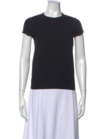 Pre-owned Rick Owens Crew Neck Short Sleeve T-shirt In Black
