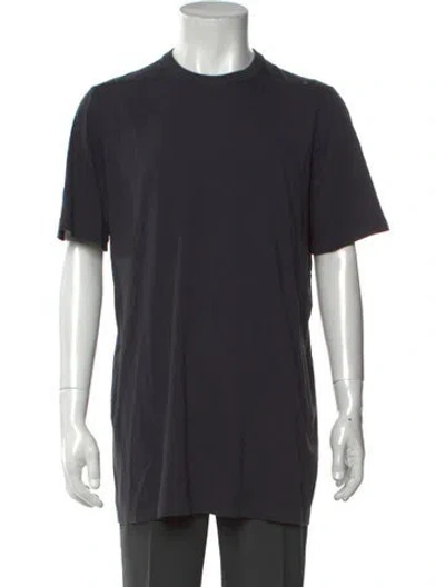 Pre-owned Rick Owens Crew Neck Short Sleeve T-shirt In Black