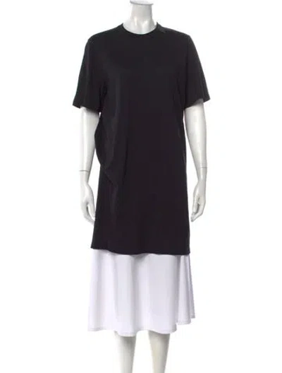 Pre-owned Rick Owens Crew Neck Short Sleeve T-shirt In Black