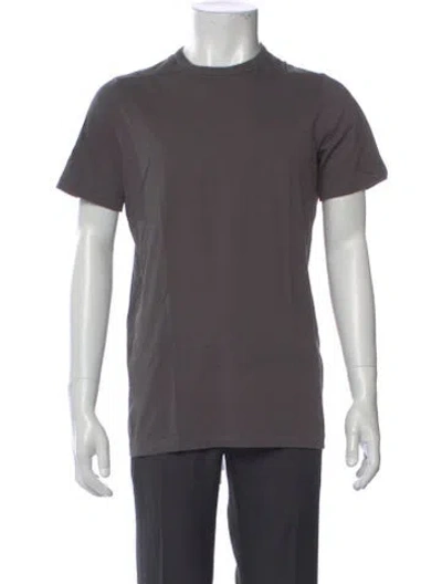 Pre-owned Rick Owens Crew Neck Short Sleeve T-shirt In Gray