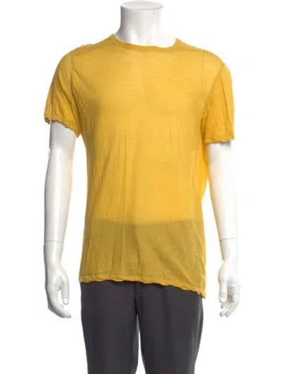 Pre-owned Rick Owens Crew Neck Short Sleeve T-shirt In Green