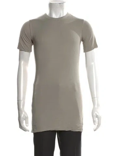 Pre-owned Rick Owens Crew Neck Short Sleeve T-shirt In Grey