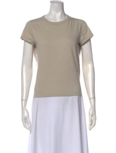 Pre-owned Rick Owens Crew Neck Short Sleeve T-shirt In Neutral