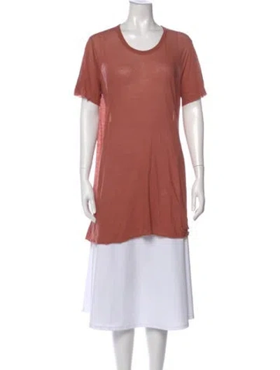 Pre-owned Rick Owens Crew Neck Short Sleeve T-shirt In Neutral