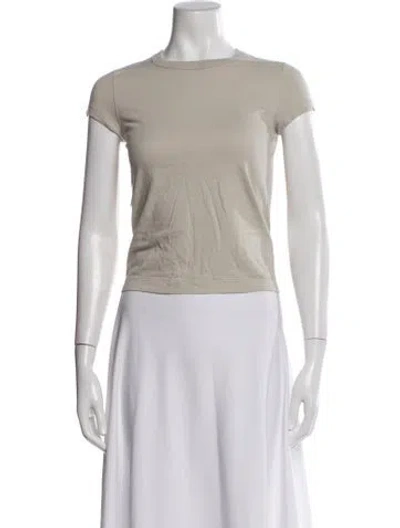 Pre-owned Rick Owens Crew Neck Short Sleeve T-shirt In Neutral