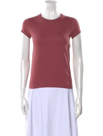 Pre-owned Rick Owens Crew Neck Short Sleeve T-shirt In Pink