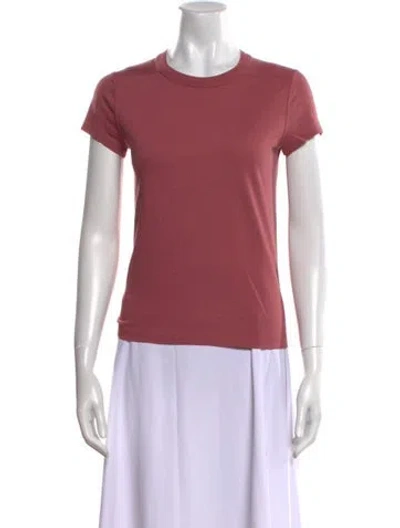 Pre-owned Rick Owens Crew Neck Short Sleeve T-shirt In Pink