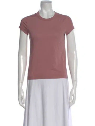 Pre-owned Rick Owens Crew Neck Short Sleeve T-shirt In Pink