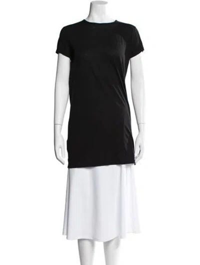 Pre-owned Rick Owens Crew Neck Short Sleeve T-shirt W/ Tags In Black