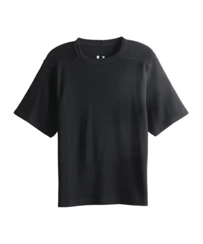 Rick Owens Crew Neck Short-sleeved T-shirt In Black