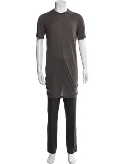 Pre-owned Rick Owens Crew Neck Sleeveless T-shirt In Gray