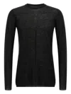 Rick Owens Dark Olive Oversized Level Sweater In Black