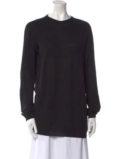 Pre-owned Rick Owens Crew Neck Sweater In Black
