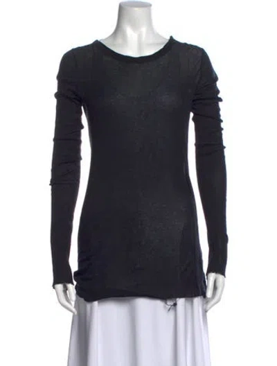 Pre-owned Rick Owens Crew Neck Sweater In Black