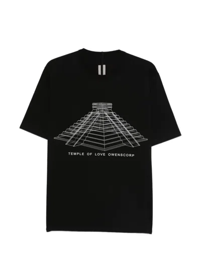Rick Owens Graphic Short-sleeve T-shirt In Black