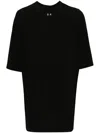 Rick Owens Relaxed Fit Oversized T-shirt With Classic Crew Neckline In Black