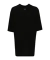 Rick Owens Relaxed Fit Oversized T-shirt With Classic Crew Neckline In Black